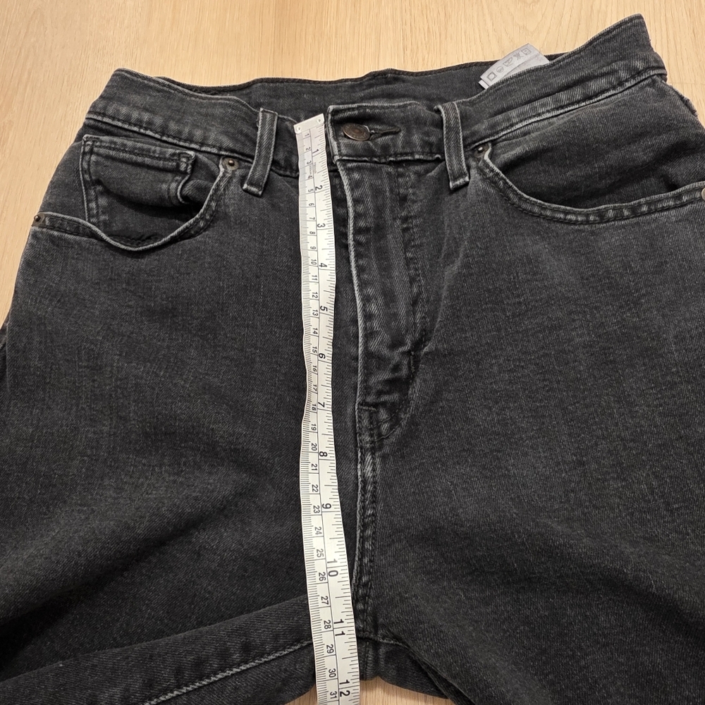 Levi's Gray White Leg High Rise Cropped Raw Hem Grunge Casual Jeans Size 27 - Picture 8 of 9